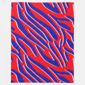 Rouge, blanc et gras | Couverture en polaire en ba (Devant)