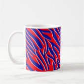 Rouge, blanc et gras | Tiger Stripe Classique Mug (Gauche)