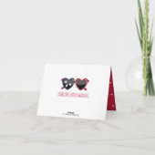 Rouge Blanc et Reconnaissant pour Vous Merci (Dos)