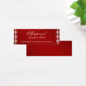 Rouge blanc Flocon de neige Mariage d'hiver Boire  (Bureau)