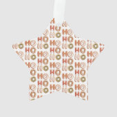Rouge Blanc Ho Ho Ho Gingerbread Cookie Noël (dos)