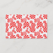 Rouge Blanc Peppermenthe Candy Carte de visite mod (Dos)