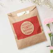 Rouge blanc rayé Noël échange sacs à pain personna (Scellé)