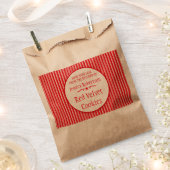 Rouge blanc rayé Noël échange sacs à pain personna (Coupé)