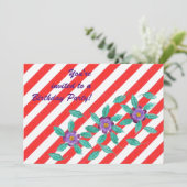 Rouge Blanc Tirages Violet Fleurs Invitations d'an (Debout devant)