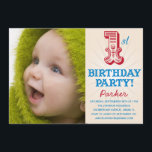ROUGE & BLEU 1ER | PREMIER ANNIVERSAIRE INVITATION<br><div class="desc"></div>
