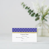 ROUGE BLEU BLANC ÉTOILE BAS OR CARTE DE VISITE (Debout devant)