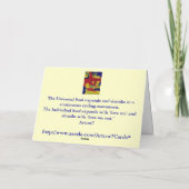 Rouge bleu de Hanoukka et carte de mandala d'Aqua (Dos)