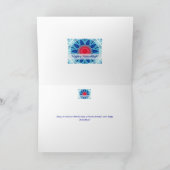 Rouge bleu de Hanoukka et carte de mandala d'Aqua (Intérieur)