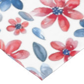 Rouge bleu Floral 4 juillet Nappe (Angle)