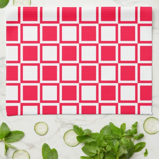 Rouge Bold Mod Squares Theedoek (Gevouwen)