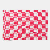 Rouge Bold Mod Squares Theedoek (Horizontaal)