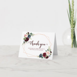 Rouge Bourgogne Marine Floral Géométrique Merci