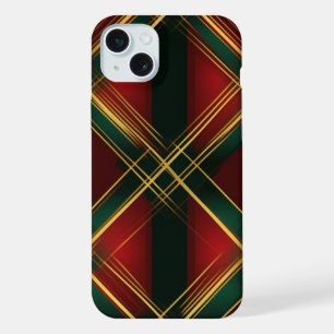 ROUGE BRILLANT OR VERT NOËL MOTIF PLAID