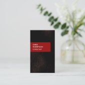 Rouge Brown foncé Joli Carte de visite de charme (Debout devant)