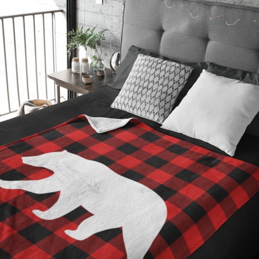 Rouge Buffalo Plaid & Ours Blanc