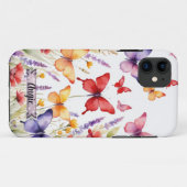 Rouge Butterfly Lavender Field iPhone / coque ipad (Dos (Horizontal))