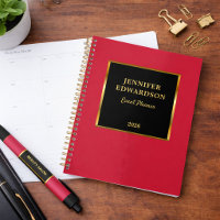 Rouge cardinal noir or professionnel affaires