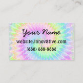 Rouge carte de visite de teinture à cravate (Dos)