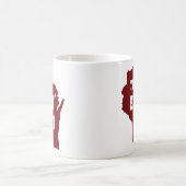 rouge cassé de tasse de klaxon (Centre)