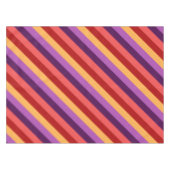 Rouge cerise Violet rayures Petite nappe (Devant (Horizontal))