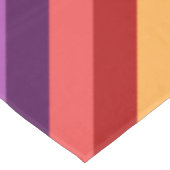 Rouge cerise Violet rayures Petite nappe (Angle)