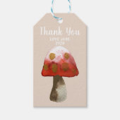 Rouge Champignons Toadstool magique Vin Étiquette (Devant)