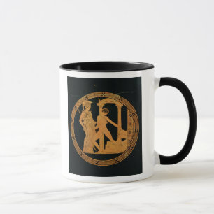 Rouge-chiffre tasse dépeignant Athéna, Theseus