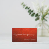 Rouge clair Cartes de visite professionnels modern (Debout devant)