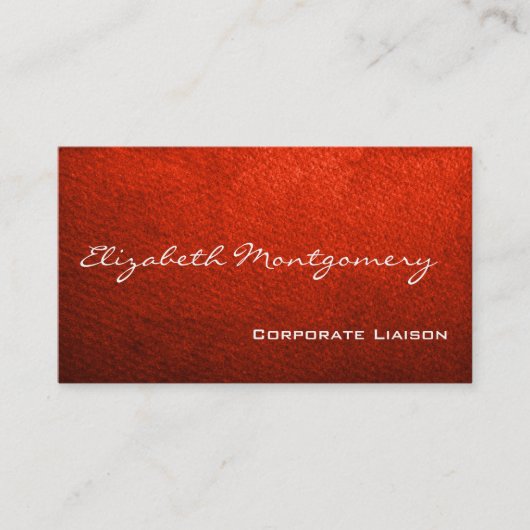 Rouge clair Cartes de visite professionnels modern (Devant)