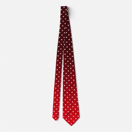 Rouge classique avec cravate pois blanc (Dos)