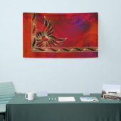 Rouge comme bannière de flamme (Salon professionnel)