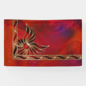 Rouge comme bannière de flamme (Horizontal)