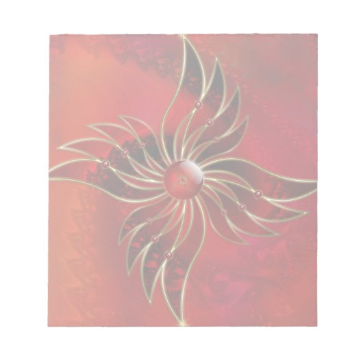 Rouge comme bloc-notes flamme (Devant)