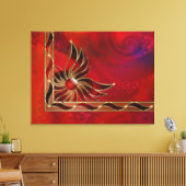 Rouge comme toile de flamme Imprimer (Insitu(Salon))