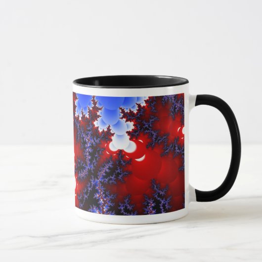 Rouge contre les tasses bleues (Droite)