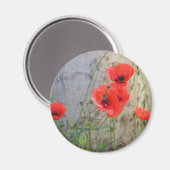 Rouge Corn Poppies Magnet (Recto/Verso)