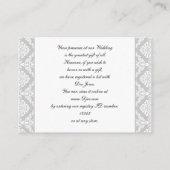 rouge damask Cartes de registre des cadeaux (Dos)