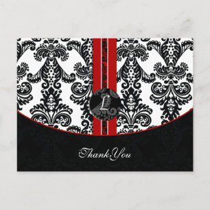 rouge damask ThankYou Cartes