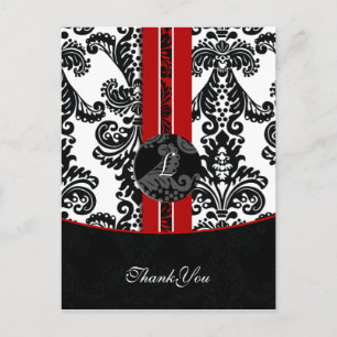 rouge damask ThankYou Cartes