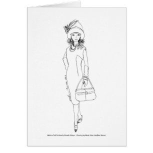 Rouge d'Aquarelle de mode de poupée de