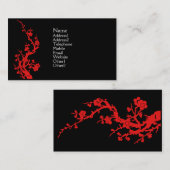 Rouge de carte de profil de conception de Chinois (Devant / Derrière)