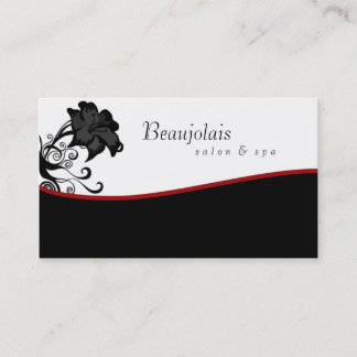 Rouge de carte de visite de thérapie de massage de
