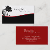 Rouge de carte de visite de thérapie de massage de (Devant / Derrière)