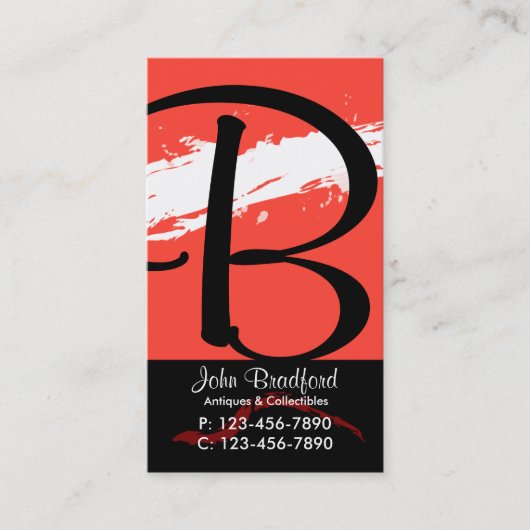 Rouge de carte de visite professionnelle de visite (Devant)