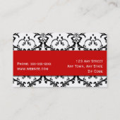 Rouge de damassé de carte de visite de maquilleur (Dos)