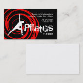 Rouge de noir de carte de visite de studio de (Devant / Derrière)