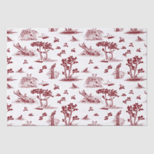 Rouge de papier de soie de soie de Bobwhite Toile