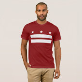 Rouge de T-shirt de Washington DC (Devant entier)