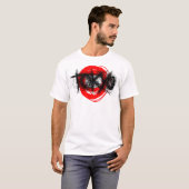 Rouge de T-shirt d'éraflure de Tokyo (Devant entier)